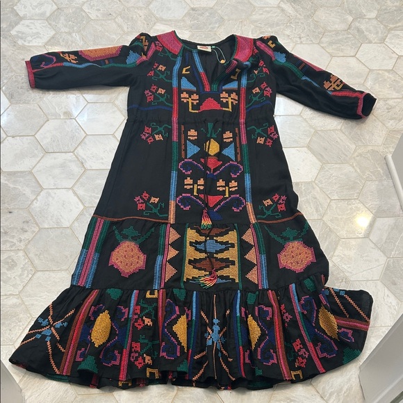 Farm Rio Embroidered Maxi Dress - Picture 2 of 7